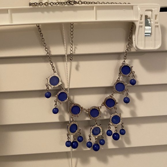 Blue bubble necklace - Picture 3 of 4
